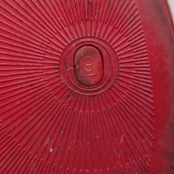 Michael Kors Red Jelly Cork Thong Sandals Flip Flops Women's 9 - Picture 7 of 8